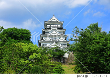 【広島県】復興後の福山城天守閣 【広島県】復興後の福山城天守閣 92691984