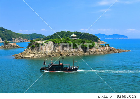 【広島県】快晴の平成いろは丸と弁天島(鞆の浦) 【広島県】快晴の平成いろは丸と弁天島(鞆の浦) 92692018