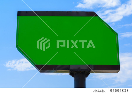 Billboard white blank with room to add your own text. Background with white cloud and blue sky for outdoor advertising, banners with clipping path Billboard white blank with room to add your own text. Background with white cloud and blue sky for outdoor advertising, banners with clipping path 92692333