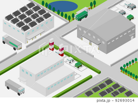アイソメトリックな工業団地 アイソメトリックな工業団地 92693014