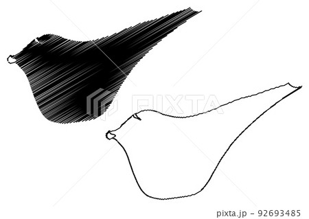 Anholt island (Kingdom of Denmark) map vector illustration, scribble sketch Anholt map Anholt island (Kingdom of Denmark) map vector illustration, scribble sketch Anholt map 92693485