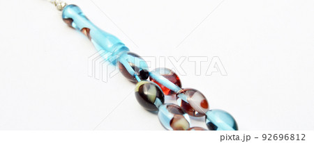 Colored and silver beads sequenced, short rosary, tespih tesbih Colored and silver beads sequenced, short rosary, tespih tesbih 92696812