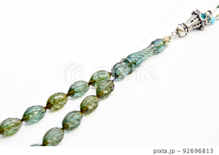 Green and silver beads sequenced, short rosary, tespih tesbih Green and silver beads sequenced, short rosary, tespih tesbih 92696813