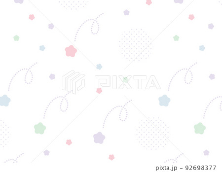 かわいい流れ星のカラフルなシームレスパターン 92698377