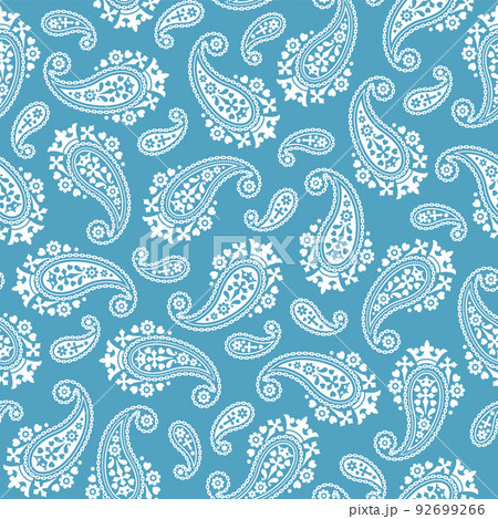 シンプルで可愛いペイズリー柄 のイラスト素材