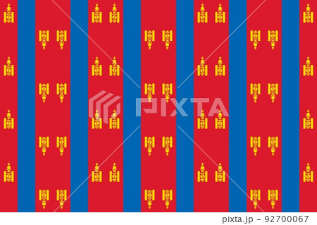 Geometric pattern in the colors of the national flag of Mongolia. The colors of Mongolia. Geometric pattern in the colors of the national flag of Mongolia. The colors of Mongolia. 92700067