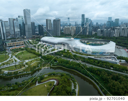 Aerial view of landscape in Shenzhen city,China Aerial view of landscape in Shenzhen city,China 92701040