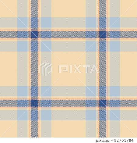 Plaid seamless pattern. Check fabric texture. Vector textile print. 92701784