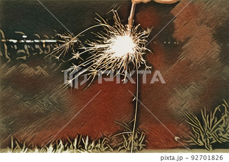 線香花火 92701826