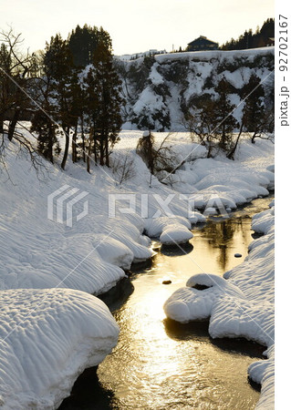 破間川と雪景色(新潟県) 破間川と雪景色(新潟県) 92702167