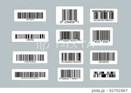 Code stickers on isolated background. Code sampleのイラスト素材 [92702867] - PIXTA