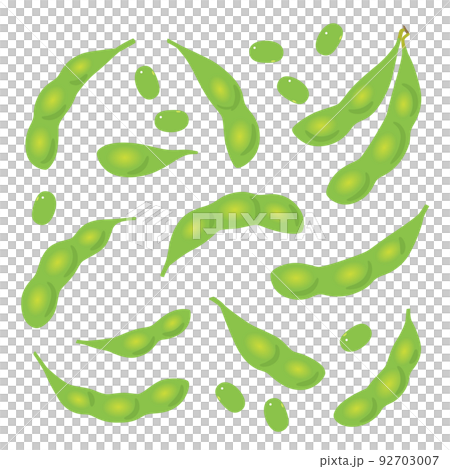野菜イラスト　バラエティセット　エダマメ 92703007