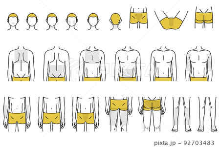 メンズ脱毛の脱毛箇所別ボディパーツセット、ひげとVIO、全身脱毛 92703483