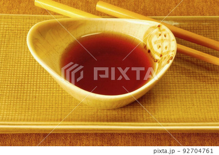 soy sauce in a bowl 92704761