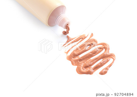Tube of bb tone cream foundation isolated on white background Tube of bb tone cream foundation isolated on white background 92704894