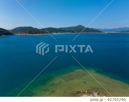 Drone fly over the landscape 92705290