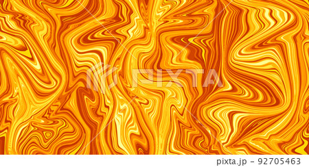 Bright yellow seamless marble pattern with psychedelic swirls 92705463