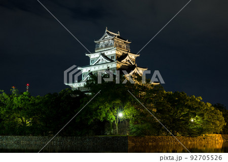 広島城ライトアップ 広島城ライトアップ 92705526