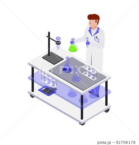 Bio Scientist Flasks Composition 92706178