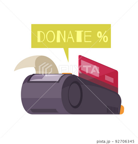 Donation Payment Terminal Composition 92706345