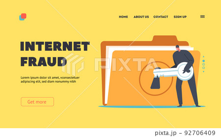 Internet Fraud Landing Page Template. Cyber Crime, Hacker Attack, Theft Character Steal Private Data. Bulgar In Mask Internet Fraud Landing Page Template. Cyber Crime, Hacker Attack, Theft Character Steal Private Data. Bulgar In Mask 92706409