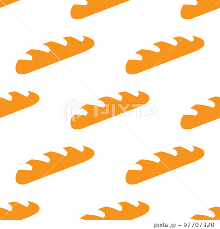 Bread seamless pattern for your background design. 92707320