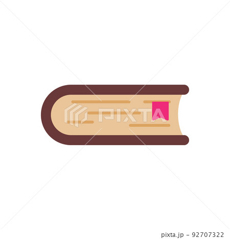 Single book icon with side view for your design 92707322