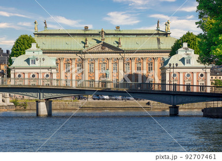 Riddarhuset, House of Nobility or House of Knights, located on the old town, Gamla Stan, Stockholm, Sweden Riddarhuset, House of Nobility or House of Knights, located on the old town, Gamla Stan, Stockholm, Sweden 92707461