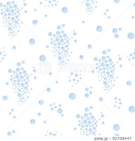 Cute underwater bubbles rising upwards to the surface seamless pattern vector illustration, fizzy sparkles in sea, ocean, aquarium water repeat ornament Cute underwater bubbles rising upwards to the surface seamless pattern vector illustration, fizzy sparkles in sea, ocean, aquarium water repeat ornament 92708447