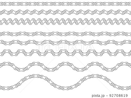 ローラーチェーンのイラスト素材集 ローラーチェーンのイラスト素材集 92708619