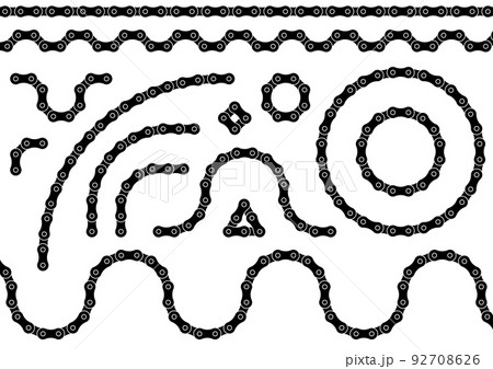 ローラーチェーンのイラスト素材集 92708626