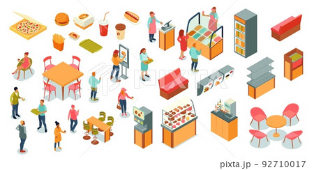 Food Court Isometric Set 92710017