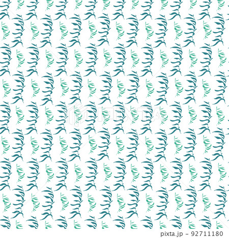 Sea weed, algae seamless pattern on white background. 92711180