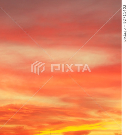 夕焼け空 テクスチ 夕焼け空 テクスチ 92711402