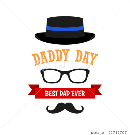 Happy Father's Day design on white background 92712707