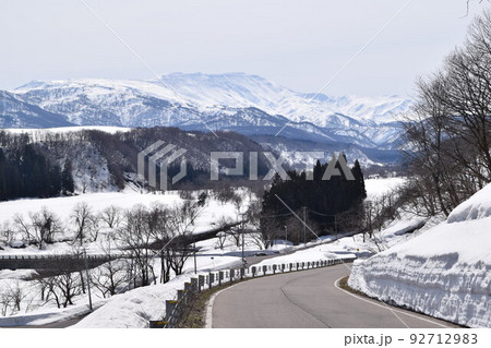 山岳道路 山形県庄内 92712983