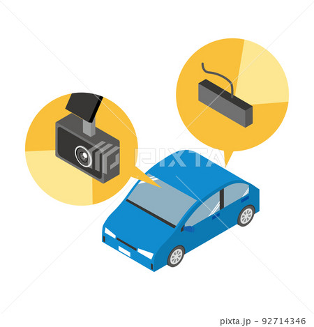 ドライブレコーダーの前後装着 ドライブレコーダーの前後装着 92714346