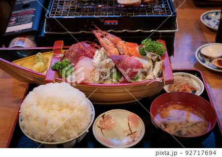 九十久里浜の舟盛定食(千葉県九十九里浜) 九十久里浜の舟盛定食(千葉県九十九里浜) 92717694