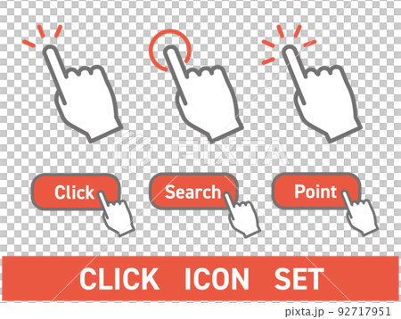 按鈕單擊手指圖標設置為紅色 92717951