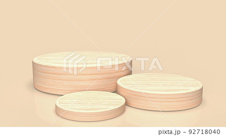 The wood podium for present or promotion concept 3d rendering The wood podium for present or promotion concept 3d rendering 92718040