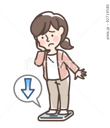 体重の減少が気になる女性 体重の減少が気になる女性 92719580