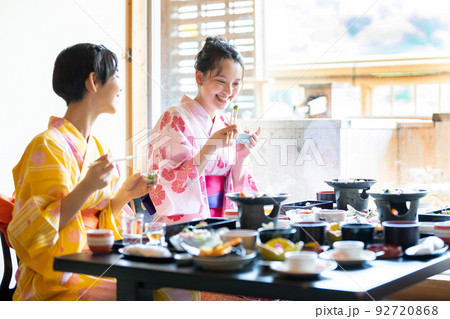 温泉旅行 食事 女子旅 温泉旅行 食事 女子旅 92720868