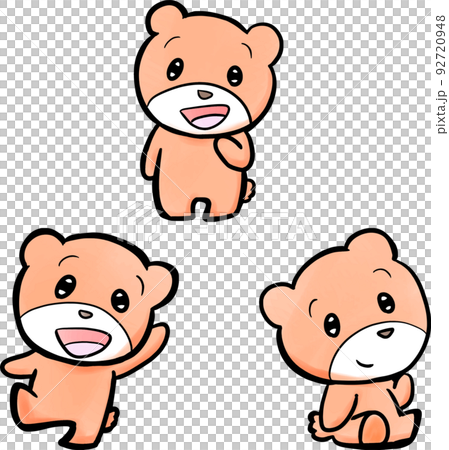 圓眼睛熊的插圖集 圓眼睛熊的插圖集 92720948