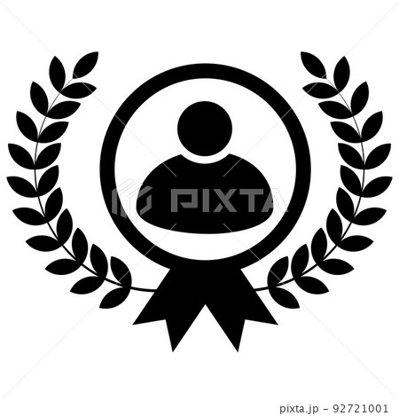 employee of the month icon on white background. talent award sign. reward for good work symbol. flat style. 92721001