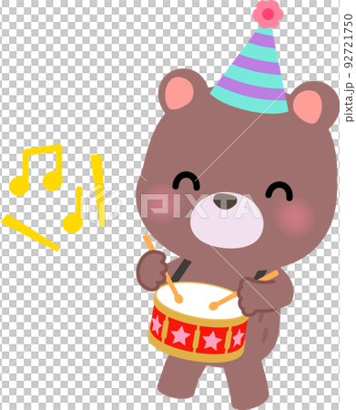 打鼓的熊角色 92721750