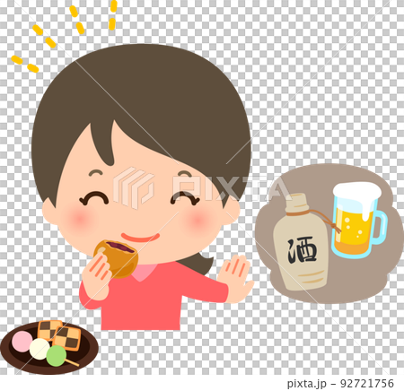 お酒より甘いものが好きな女性、甘党 お酒より甘いものが好きな女性、甘党 92721756