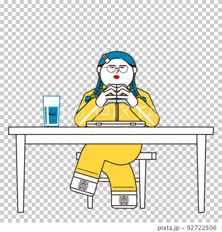 Thinking woman 92722506