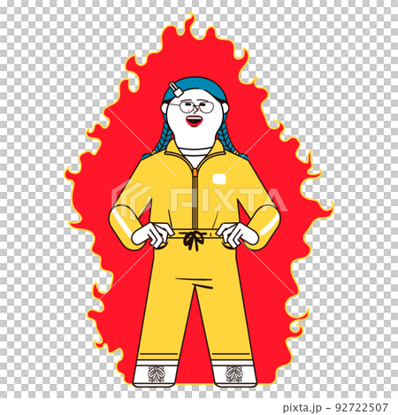 burning woman 92722507