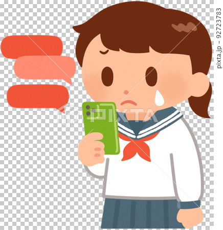 ネットで誹謗中傷される女子学生 ネットで誹謗中傷される女子学生 92723783
