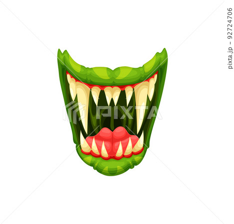 Troll dracula vampire green lips, teeth with fangs mouth isolated cartoon spooky demon character. Vector yellow teeth with tusks. Halloween creature angry monster expression troll dracula vampire lips Troll dracula vampire green lips, teeth with fangs mouth isolated cartoon spooky demon character. Vector yellow teeth with tusks. Halloween creature angry monster expression troll dracula vampire lips 92724706